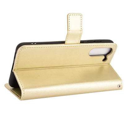 For Samsung Galaxy S21 FE Crazy Horse Texture Horizontal Flip Leather Case with Holder & Card Slots & Lanyard(Gold) by buy2fix