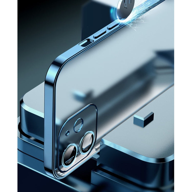 For iPhone 11 Pro Anti-fingerprint Frosted Electroplating Protective Case with Camera Film (Silver) by buy2fix