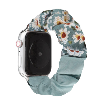 Butterfly Pattern Hair Ring Cloth Watch Band For Apple Watch Series 9&8&7 41mm / SE 3&SE 2&6&SE&5&4 40mm / 3&2&1 38mm(D) by buy2fix