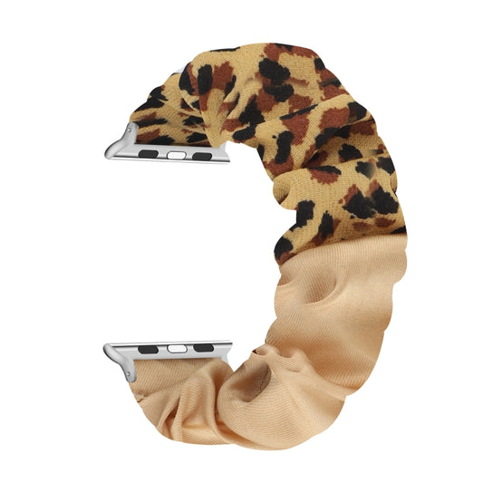 Butterfly Pattern Hair Ring Cloth Watch Band For Apple Watch Series 7 41mm / 6 & SE & 5 & 4 40mm / 3 & 2 & 1 38mm(G) by buy2fix