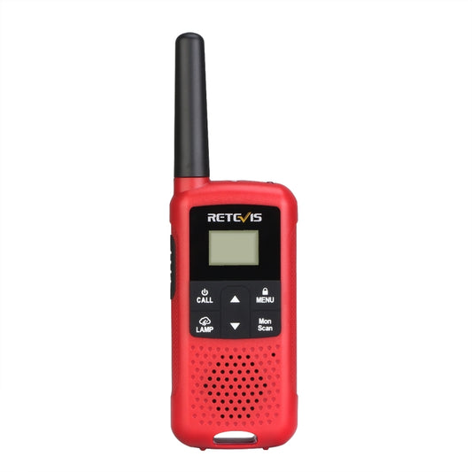 1 Pair RETEVIS RT49B 0.5W US Frequency 462.5500-467.7125MHz 22CHS FRS Two Way Radio Handheld Walkie Talkie, US Plug(Red) by RETEVIS