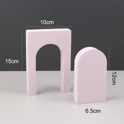 Cuboid Door Combo Kits Geometric Cube Solid Color Photography Photo Background Table Shooting Foam Props (Pink) - Camera Accessories by buy2fix | Online Shopping UK | buy2fix