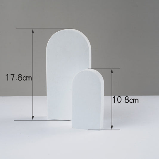 2 x Door Combo Kits Geometric Cube Solid Color Photography Photo Background Table Shooting Foam Props(White) by buy2fix