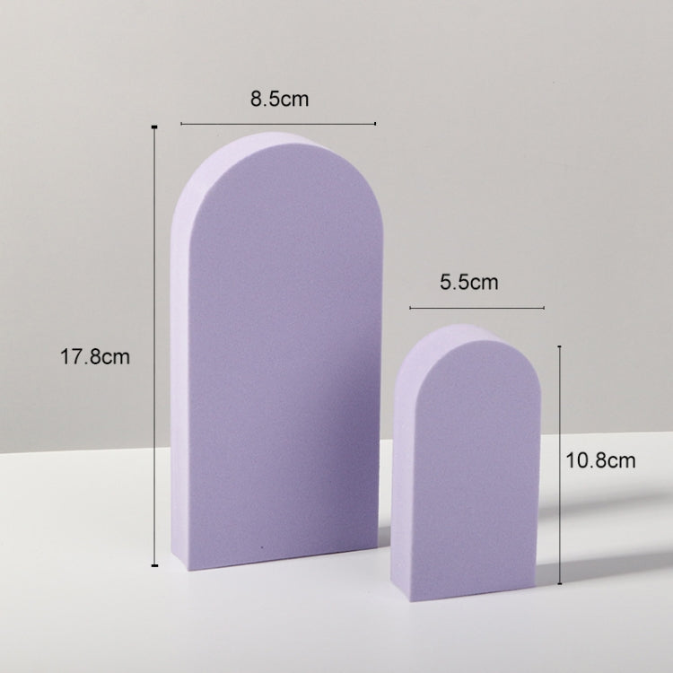 2 x Door Combo Kits Geometric Cube Solid Color Photography Photo Background Table Shooting Foam Props (Purple) - Camera Accessories by buy2fix | Online Shopping UK | buy2fix