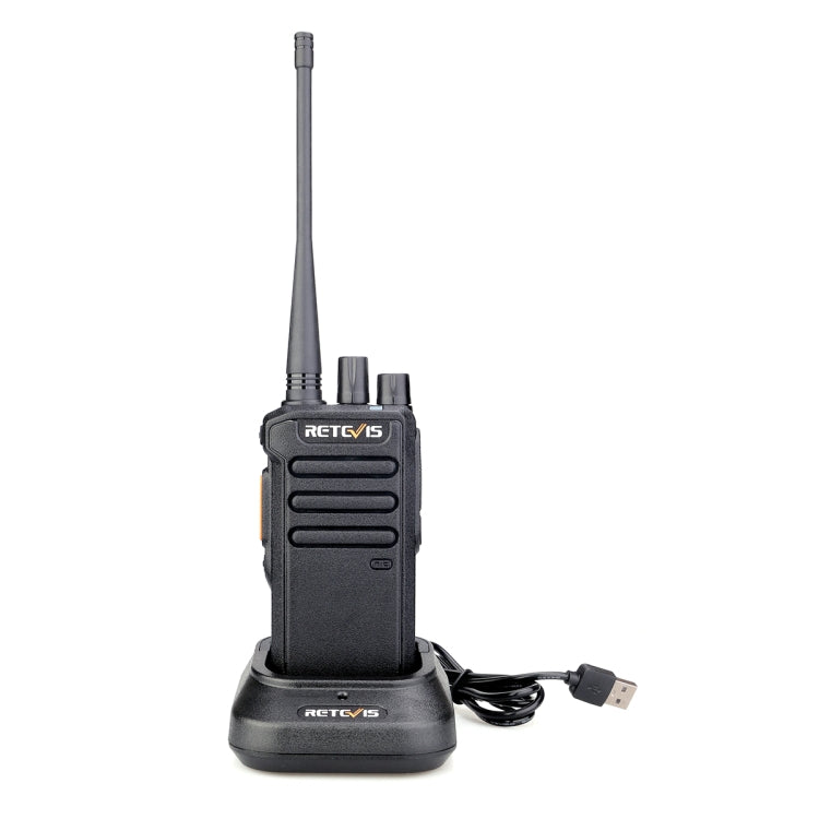 RETEVIS RT43 5W UHF 400-480MHz 32CHS DMR Digital Two Way Radio Handheld Walkie Talkie, US Plug(Black) - Handheld Walkie Talkie by RETEVIS | Online Shopping UK | buy2fix