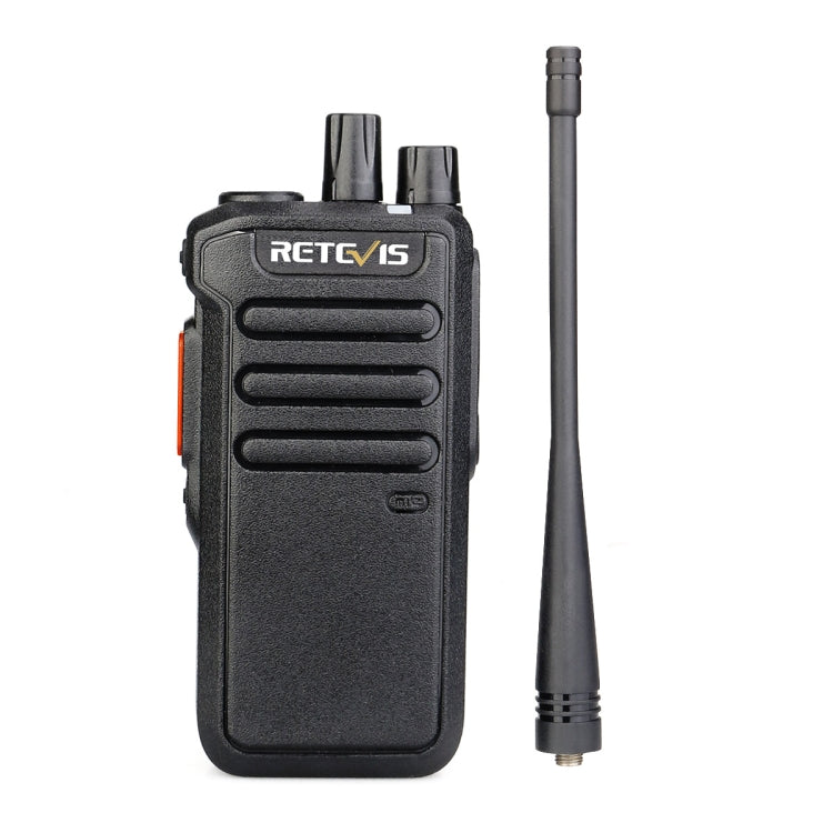 RETEVIS RT43 5W UHF 400-480MHz 32CHS DMR Digital Two Way Radio Handheld Walkie Talkie, US Plug(Black) - Handheld Walkie Talkie by RETEVIS | Online Shopping UK | buy2fix