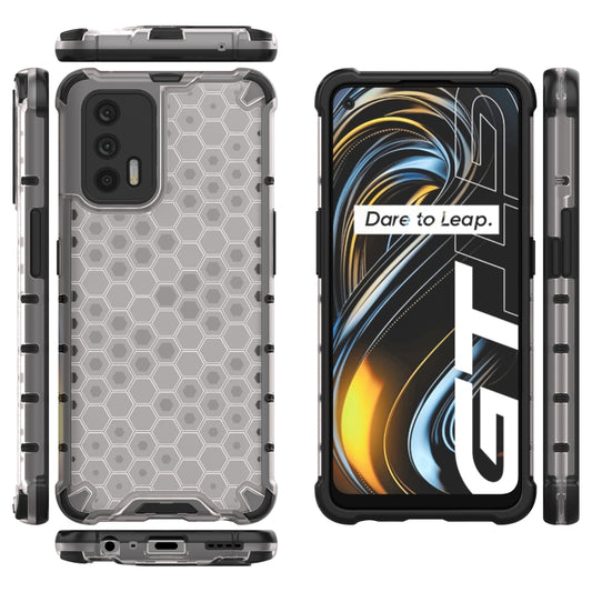 For OPPO Realme GT 5G Shockproof Honeycomb PC + TPU Case(White) by buy2fix