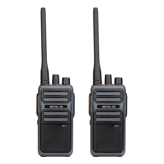 1 Pair RETEVIS RB617 PMR446 16CHS License-free Two Way Radio Handheld Walkie Talkie, EU Plug(Black)