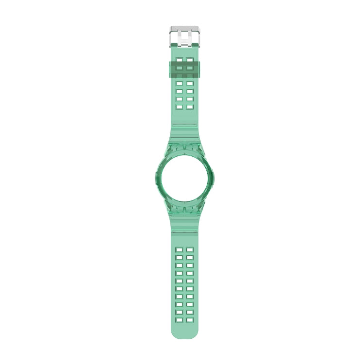 For Huawei Watch GT 2 46mm Silicone Integrated Translucent Watch Band(Green) by buy2fix