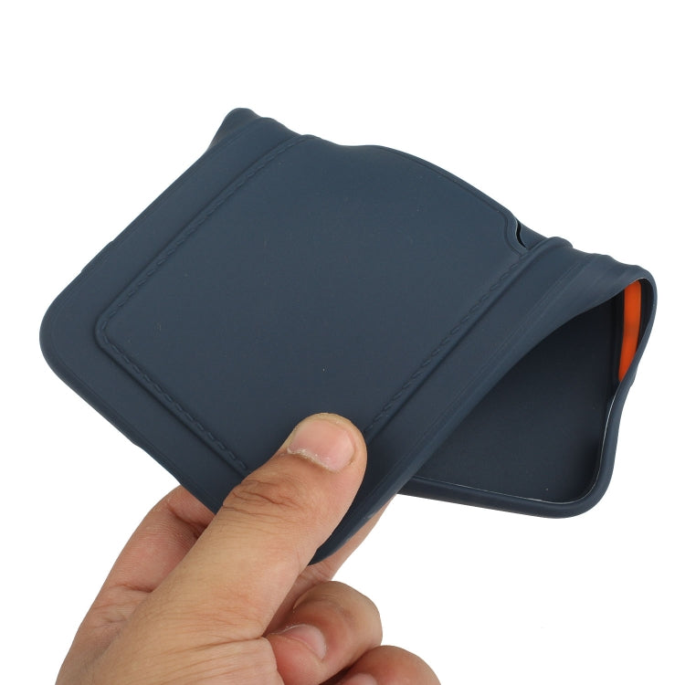 For Xiaomi Redmi Note 10 5G Card Slot Design Shockproof TPU Protective Case(Dark Blue) by buy2fix