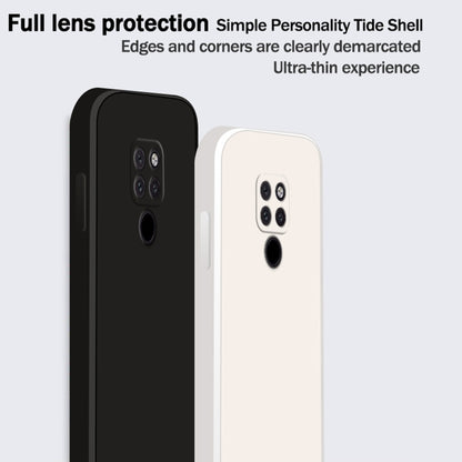 For Huawei Mate 20 Solid Color Imitation Liquid Silicone Straight Edge Dropproof Full Coverage Protective Case(Grey) by buy2fix