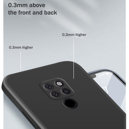 For Huawei Mate 20 Solid Color Imitation Liquid Silicone Straight Edge Dropproof Full Coverage Protective Case(Grey) by buy2fix