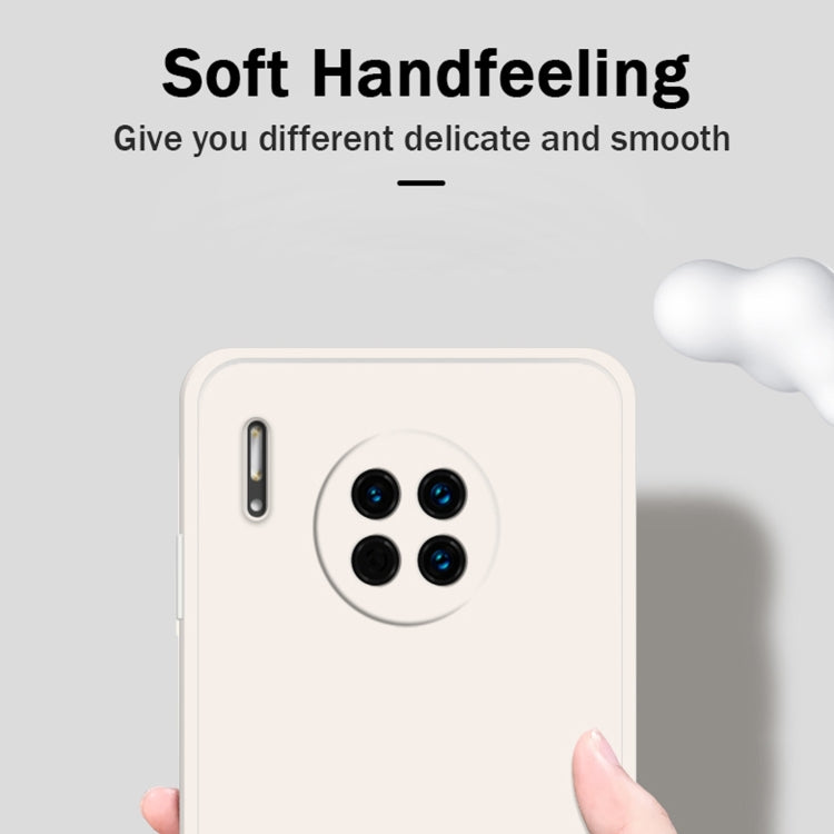 For Huawei Mate 30 Pro Solid Color Imitation Liquid Silicone Straight Edge Dropproof Full Coverage Protective Case(Matcha Green) by buy2fix