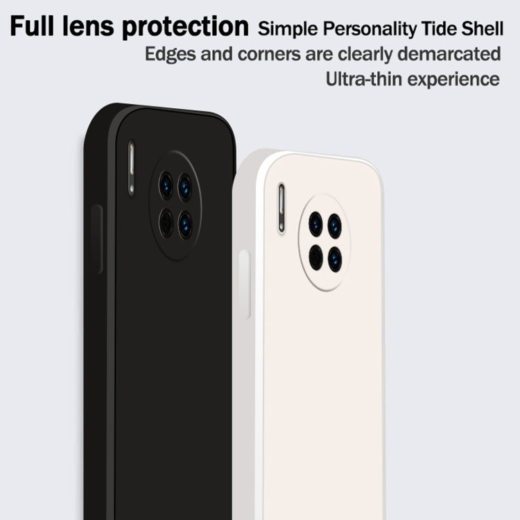 For Huawei Mate 30 Pro Solid Color Imitation Liquid Silicone Straight Edge Dropproof Full Coverage Protective Case(Matcha Green) by buy2fix
