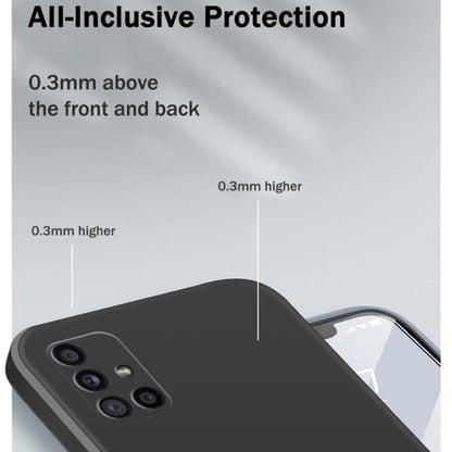 For Samsung Galaxy A31 Solid Color Imitation Liquid Silicone Straight Edge Dropproof Full Coverage Protective Case(Grey) by buy2fix