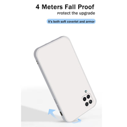 For Samsung Galaxy A42 5G Solid Color Imitation Liquid Silicone Straight Edge Dropproof Full Coverage Protective Case(Sky Blue) by buy2fix