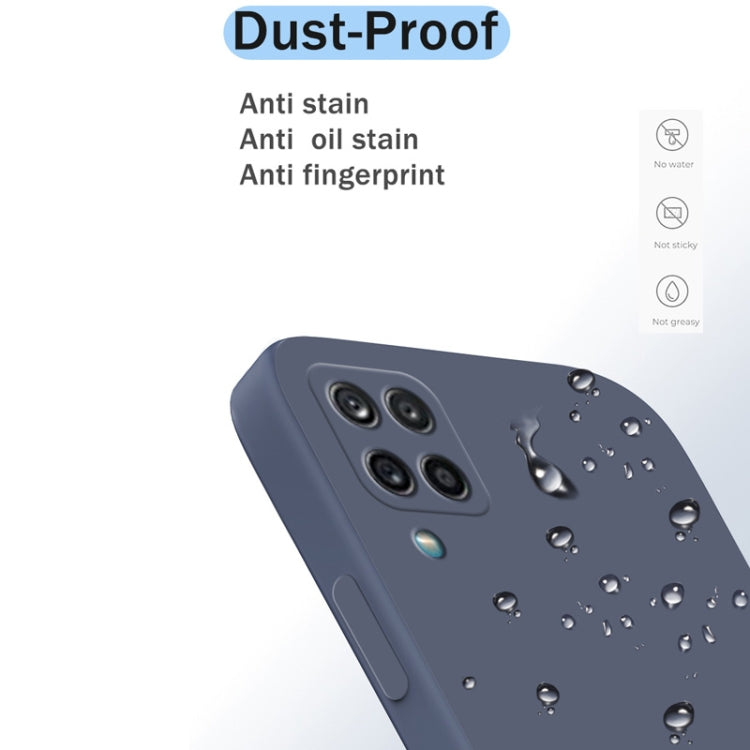 For Samsung Galaxy A42 5G Solid Color Imitation Liquid Silicone Straight Edge Dropproof Full Coverage Protective Case(Sky Blue) by buy2fix