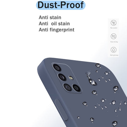 For Samsung Galaxy A71 Solid Color Imitation Liquid Silicone Straight Edge Dropproof Full Coverage Protective Case(White) by buy2fix