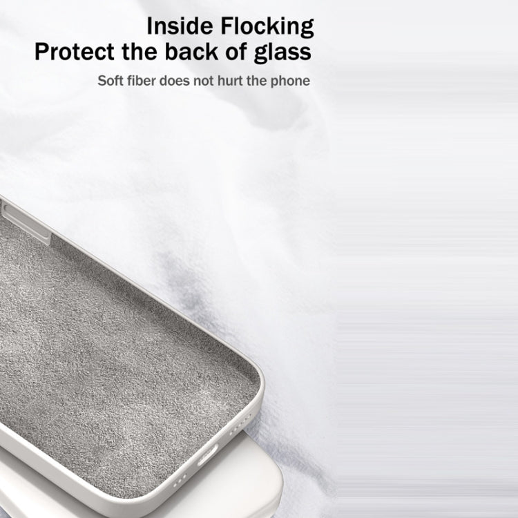 For Samsung Galaxy A71 Solid Color Imitation Liquid Silicone Straight Edge Dropproof Full Coverage Protective Case(White) by buy2fix