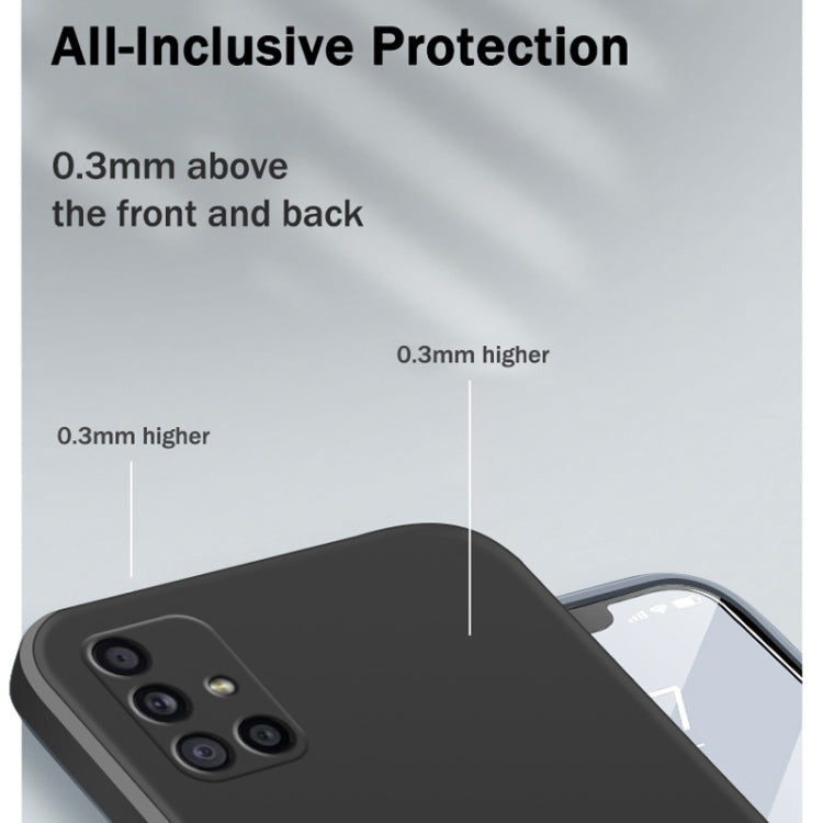 For Samsung Galaxy M51 Solid Color Imitation Liquid Silicone Straight Edge Dropproof Full Coverage Protective Case(Red) by buy2fix