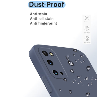 For Samsung Galaxy S20 Solid Color Imitation Liquid Silicone Straight Edge Dropproof Full Coverage Protective Case(Blue) by buy2fix