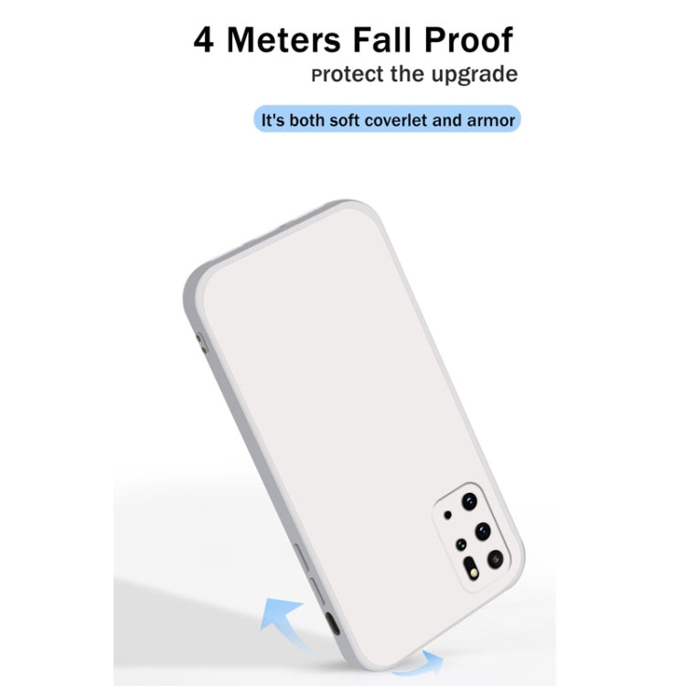 For Samsung Galaxy S20+ Solid Color Imitation Liquid Silicone Straight Edge Dropproof Full Coverage Protective Case(Purple) by buy2fix