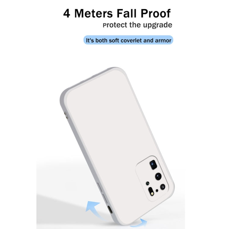For Samsung Galaxy S20 Ultra Solid Color Imitation Liquid Silicone Straight Edge Dropproof Full Coverage Protective Case(Sky Blue) by buy2fix