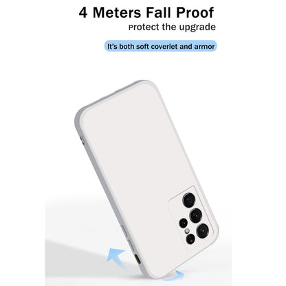 For Samsung Galaxy S21 Ultra 5G Solid Color Imitation Liquid Silicone Straight Edge Dropproof Full Coverage Protective Case(Purple) by buy2fix