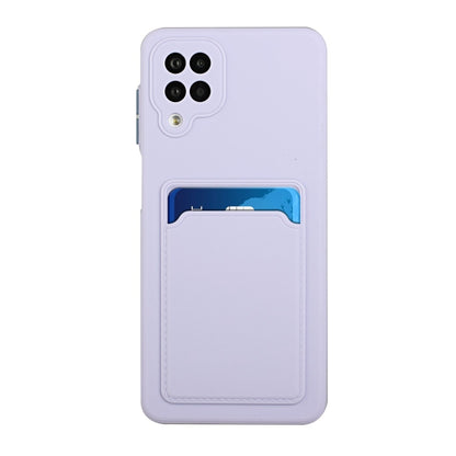 For Samsung Galaxy A12 5G Card Slot Design Shockproof TPU Protective Case(Purple) by buy2fix