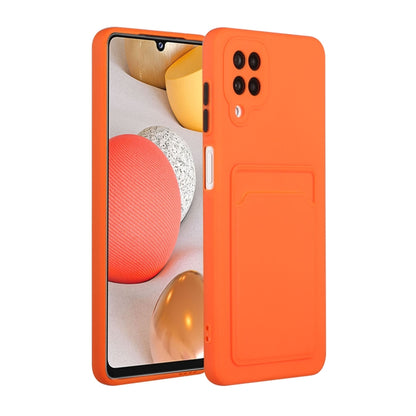 For Samsung Galaxy A12 5G Card Slot Design Shockproof TPU Protective Case(Orange) by buy2fix