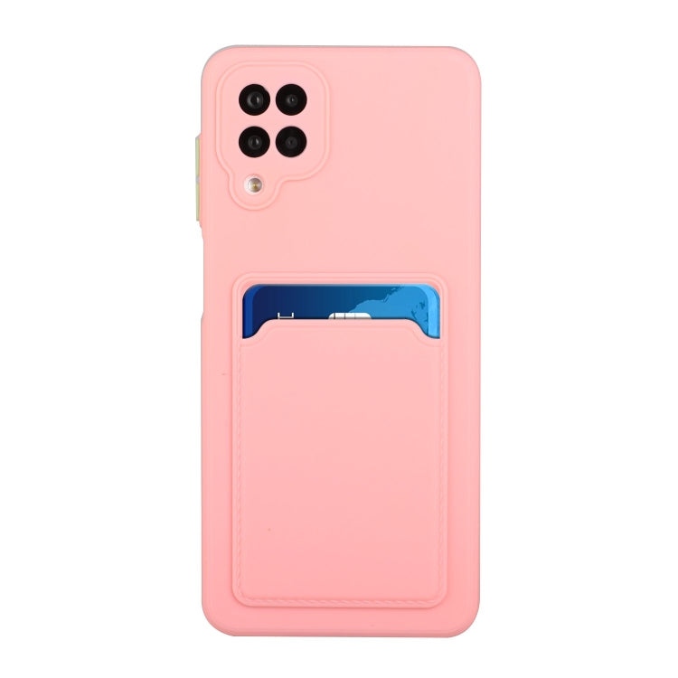 For Samsung Galaxy A12 5G Card Slot Design Shockproof TPU Protective Case(Pink) by buy2fix