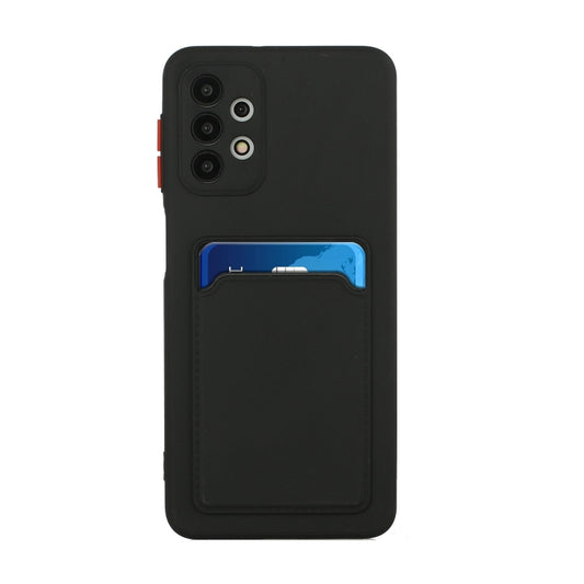 For Samsung Galaxy A32 4G Card Slot Design Shockproof TPU Protective Case(Black) by buy2fix