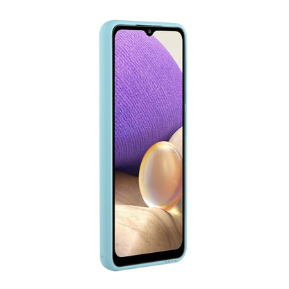 For Samsung Galaxy A32 4G Card Slot Design Shockproof TPU Protective Case(Sky Blue) by buy2fix