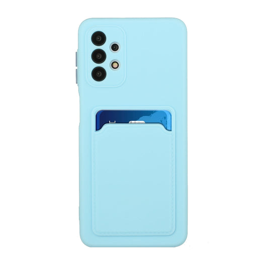 For Samsung Galaxy A32 5G Card Slot Design Shockproof TPU Protective Case(Sky Blue) by buy2fix