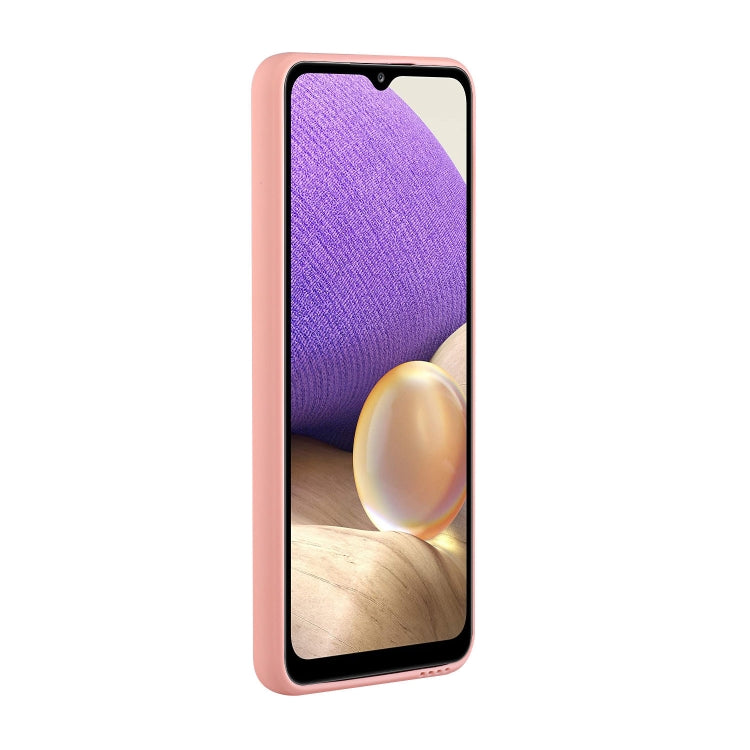 For Samsung Galaxy A52 5G / 4G Card Slot Design Shockproof TPU Protective Case(Pink) by buy2fix