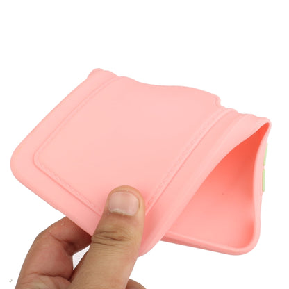 For Samsung Galaxy A52 5G / 4G Card Slot Design Shockproof TPU Protective Case(Pink) by buy2fix