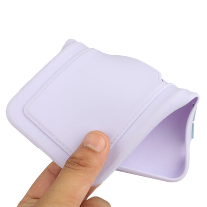 For Samsung Galaxy A72 5G / 4G Card Slot Design Shockproof TPU Protective Case(Purple) by buy2fix