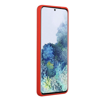 For Samsung Galaxy S20 Card Slot Design Shockproof TPU Protective Case(Red) by buy2fix