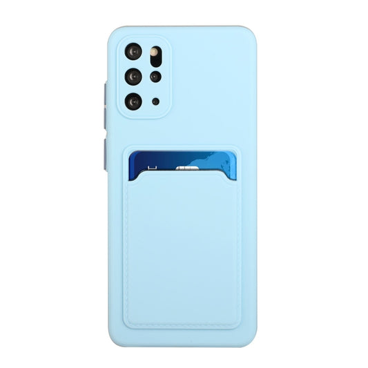 For Samsung Galaxy S20+ Card Slot Design Shockproof TPU Protective Case(Sky Blue) by buy2fix