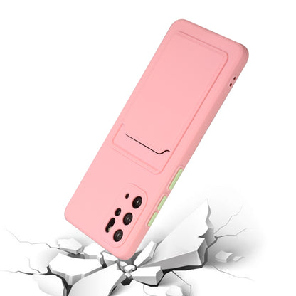 For Samsung Galaxy S20+ Card Slot Design Shockproof TPU Protective Case(Pink) by buy2fix