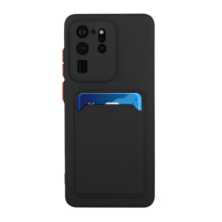 For Samsung Galaxy S20 Ultra Card Slot Design Shockproof TPU Protective Case(Black) by buy2fix