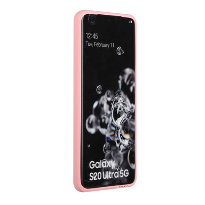 For Samsung Galaxy S20 Ultra Card Slot Design Shockproof TPU Protective Case(Pink) by buy2fix