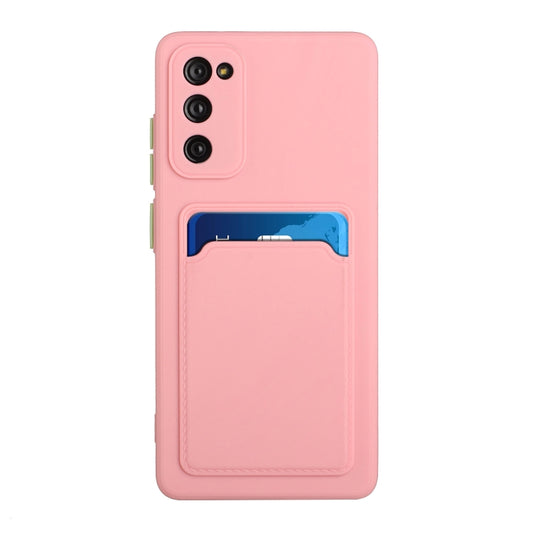 For Samsung Galaxy S20 FE Card Slot Design Shockproof TPU Protective Case(Pink) by buy2fix