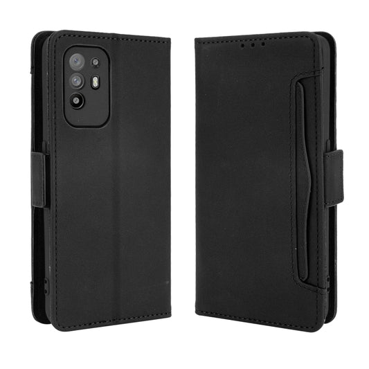 For OPPO A94 5G / Reno5Z 5G / F19 Pro+ 5G Skin Feel Calf Pattern Horizontal Flip Leather Case with Holder & Card Slots & Photo Frame(Black) by buy2fix