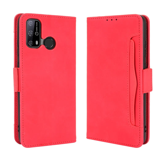 For Oukitel C23 Pro Skin Feel Calf Pattern Horizontal Flip Leather Case with Holder & Card Slots & Photo Frame(Red) by buy2fix