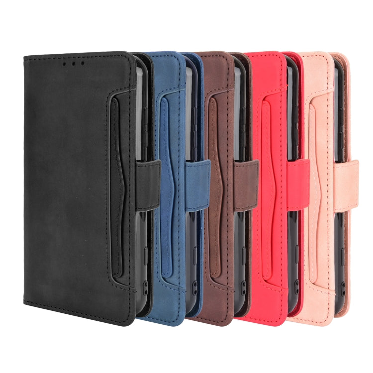 For Samsung Galaxy A22 5G Skin Feel Calf Pattern Horizontal Flip Leather Case with Holder & Card Slots & Photo Frame(Black) by buy2fix