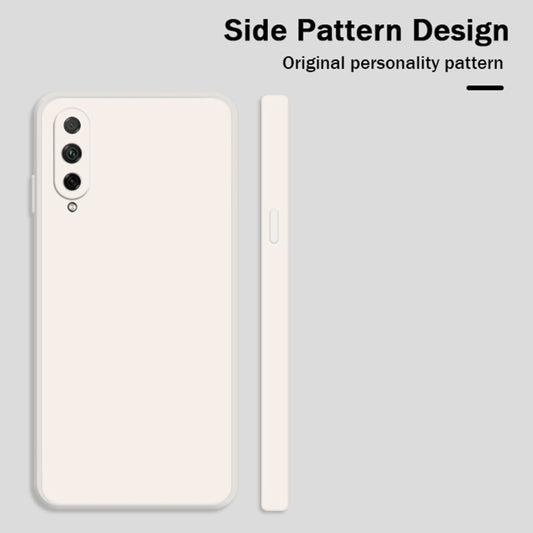 For Honor 20 Lite Solid Color Imitation Liquid Silicone Straight Edge Dropproof Full Coverage Protective Case(Blue) by buy2fix