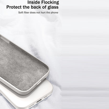 For iPhone XS Max Solid Color Imitation Liquid Silicone Straight Edge Dropproof Full Coverage Protective Case(Purple) by buy2fix