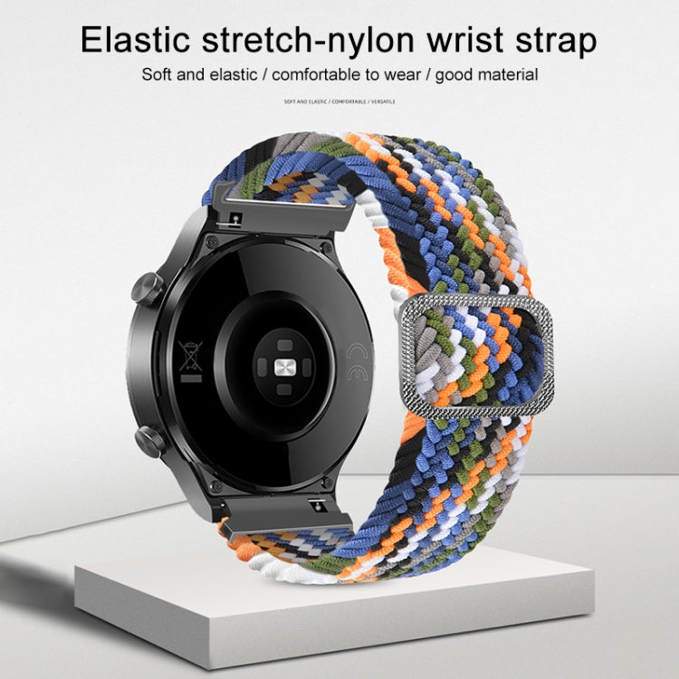 For Samsung Galaxy Watch Active2 44mm Adjustable Nylon Braided Elasticity Watch Band(Pink) by buy2fix