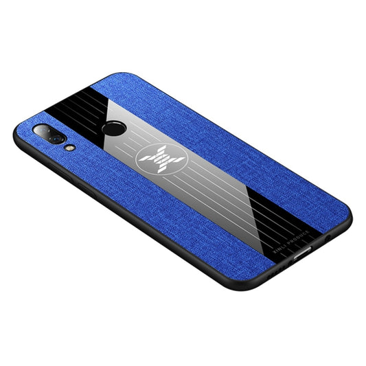 For Huawei nova 3i XINLI Stitching Cloth Textue Shockproof TPU Protective Case(Blue) by XINLI